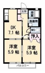 ヴィレッジ高島Ⅰ　Ｂ棟の物件間取画像